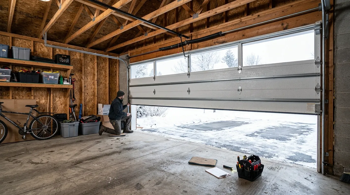 Why Lubbock Garage Doors Fail on the Coldest Mornings